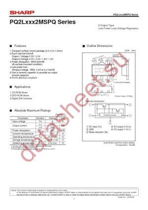 PQ2L3252MSPQ datasheet  